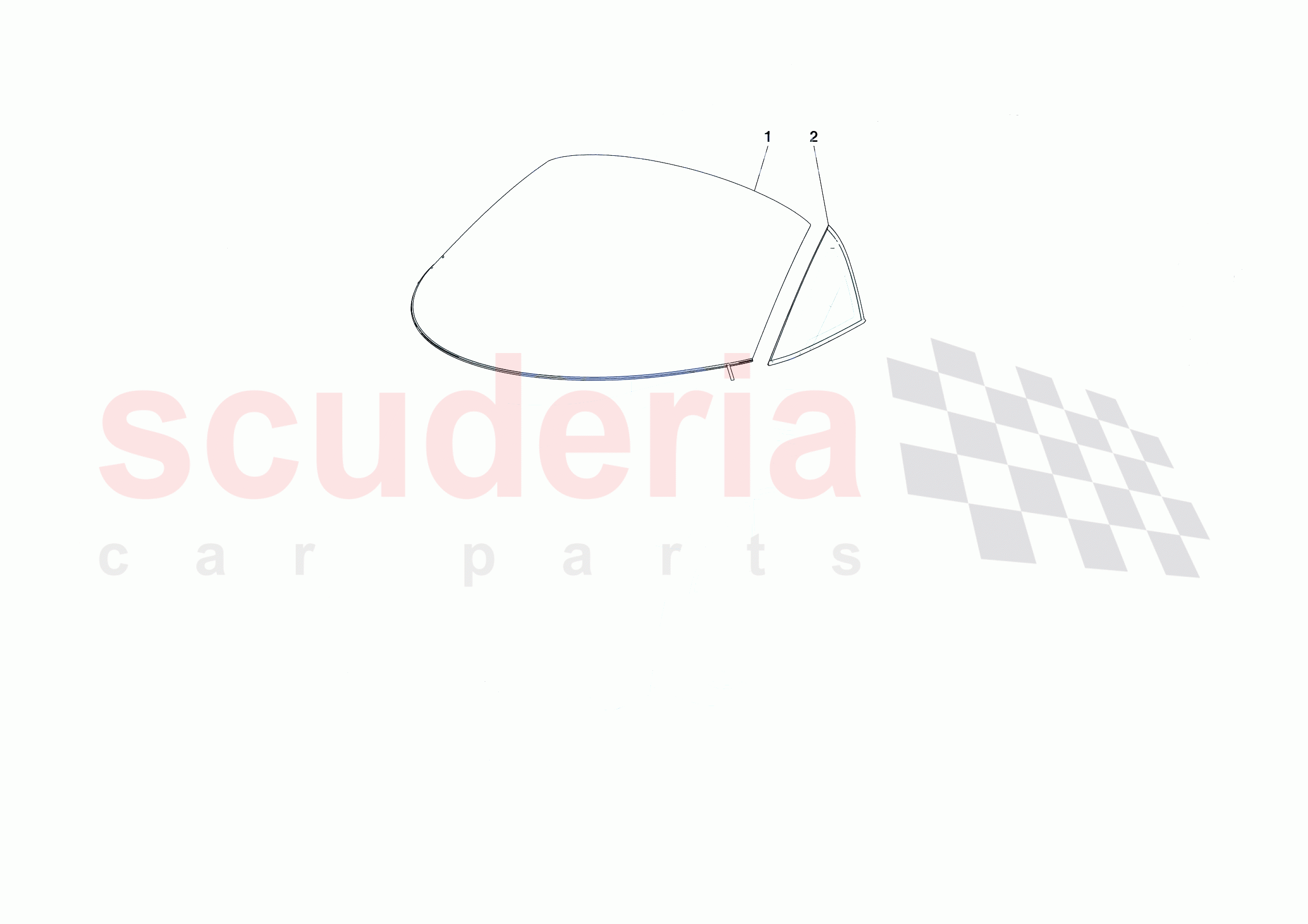 WINDSCREEN of Ferrari Ferrari Daytona SP3 USA