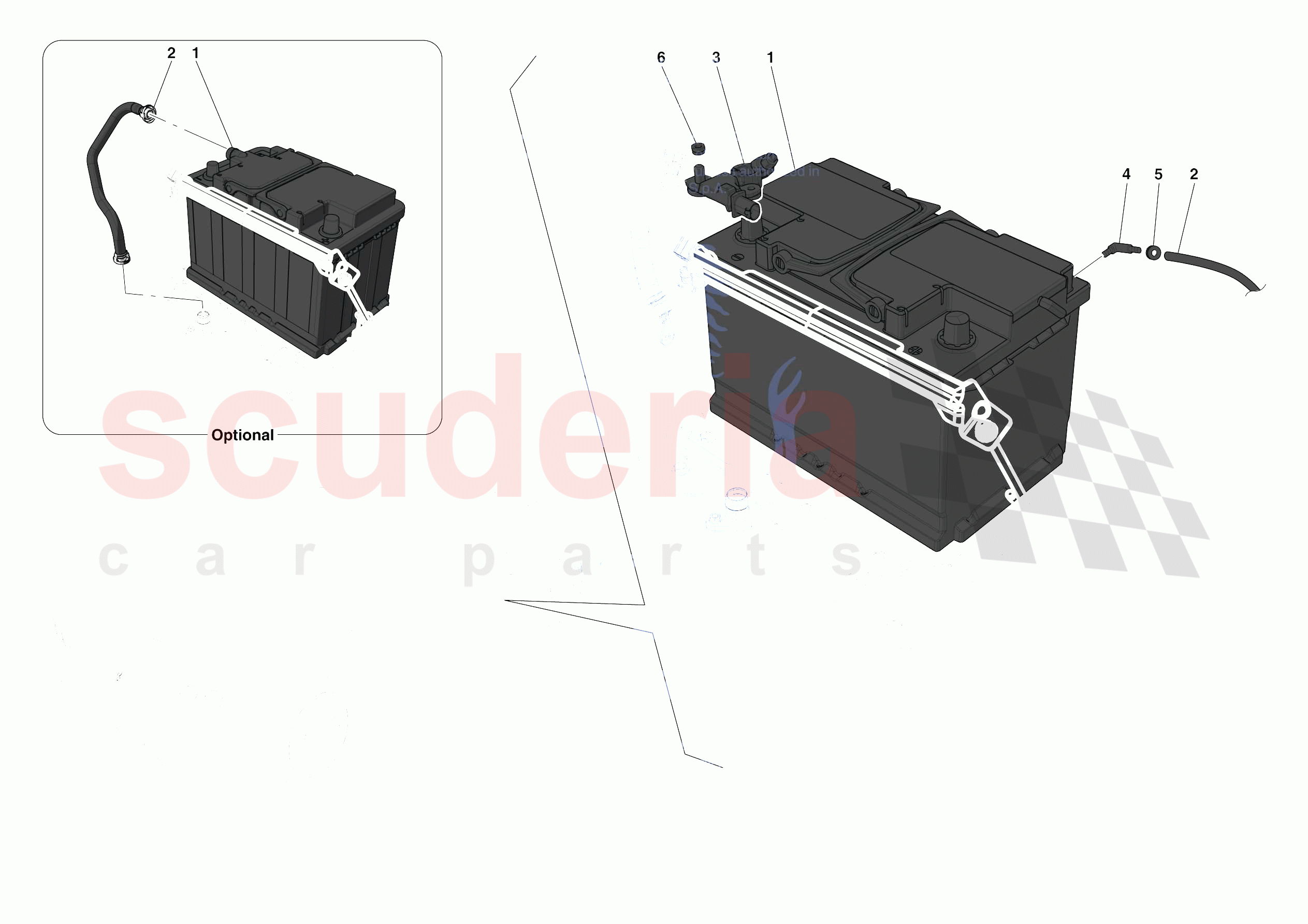 BATTERIES of Ferrari Ferrari F8 Spider Europe RH