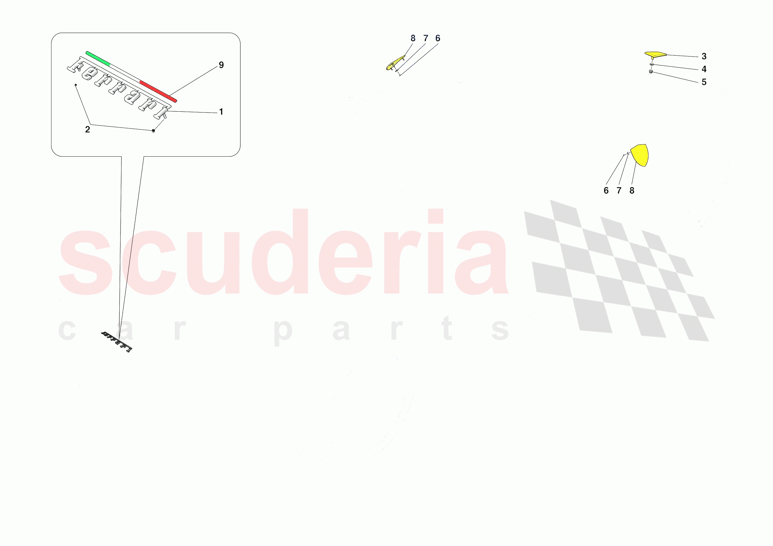 BADGES of Ferrari Ferrari Monza SPA2 Europe