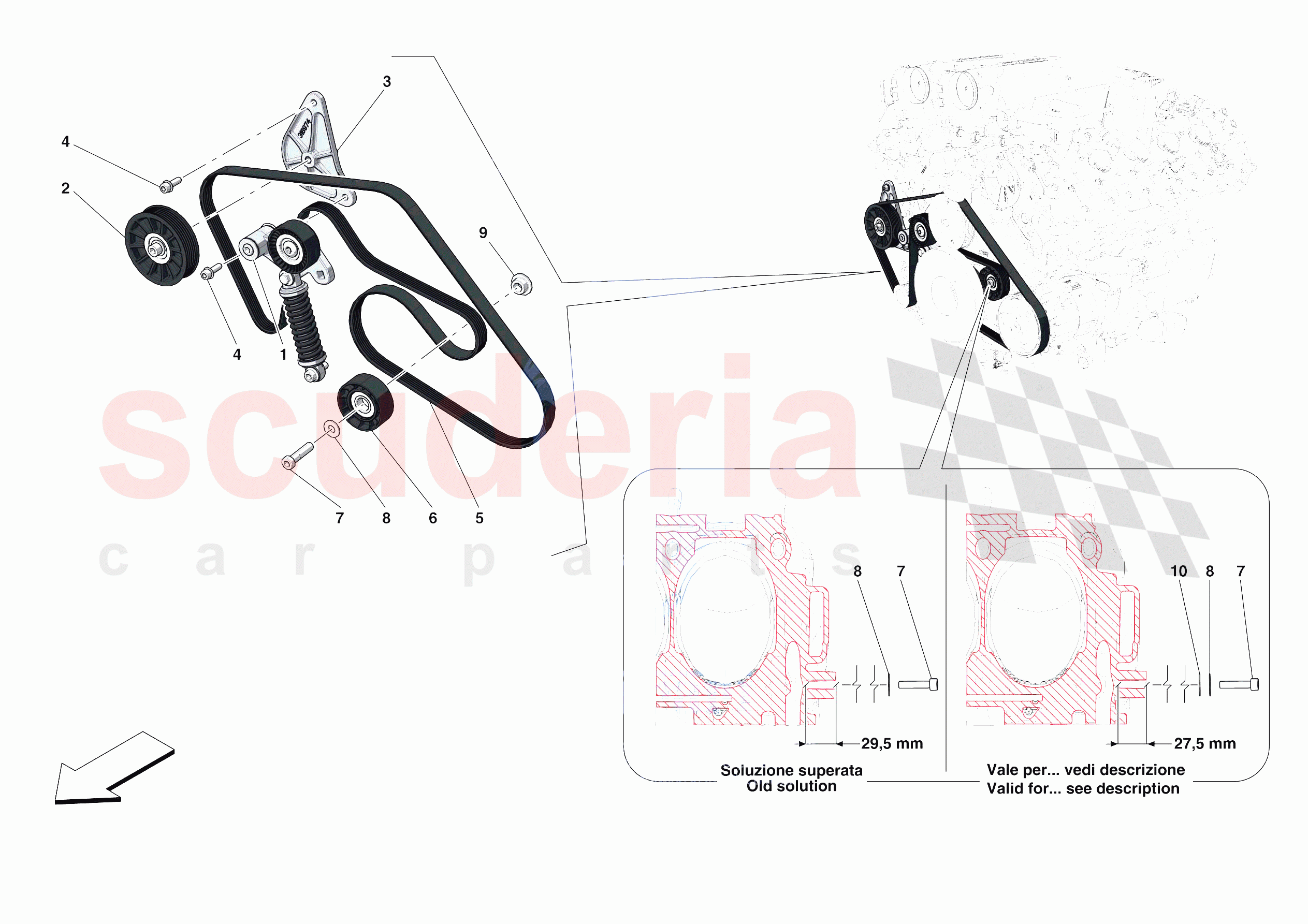 ALTERNATOR DRIVE of Ferrari Ferrari Portofino Europe