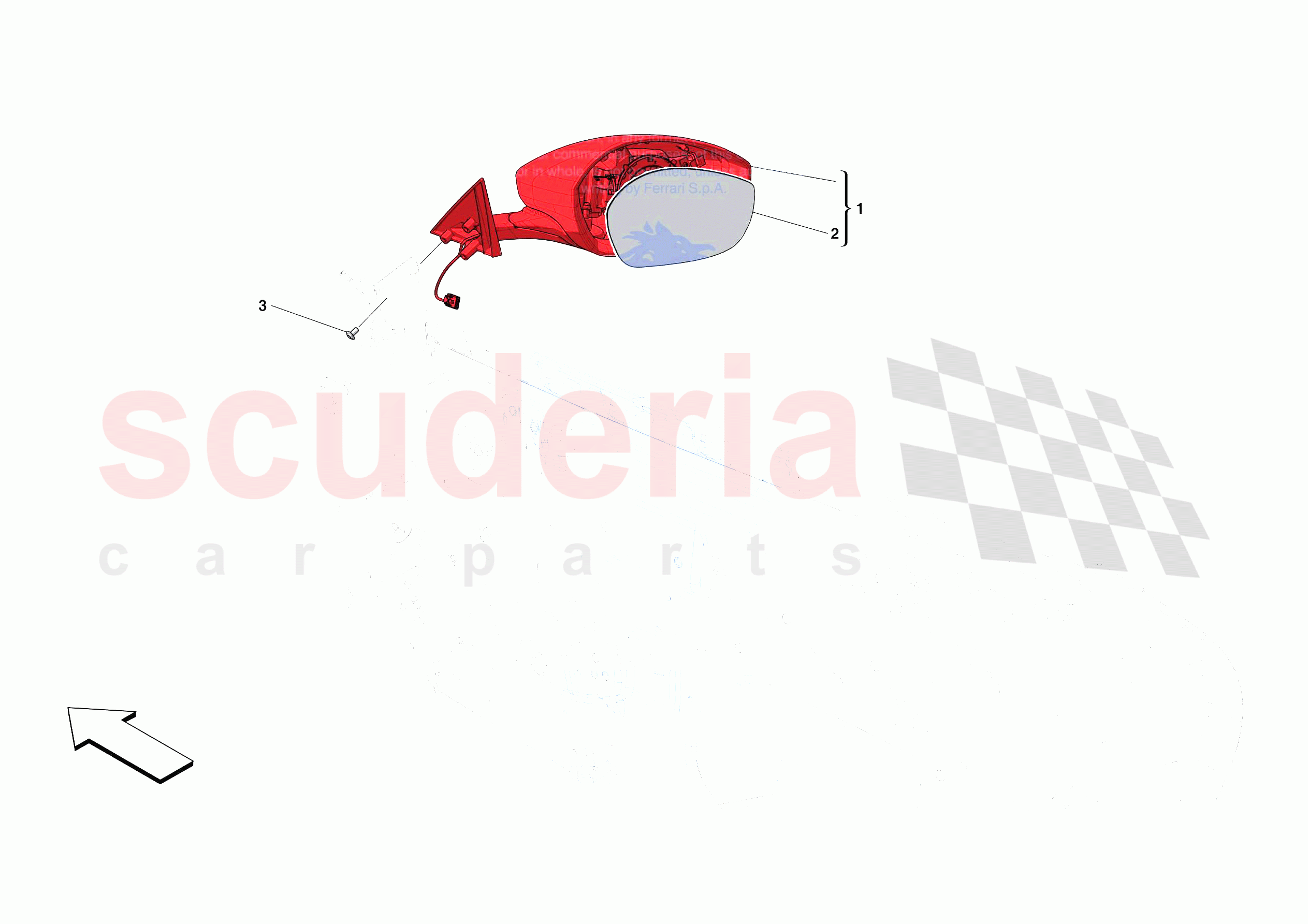 EXTERNAL REAR VIEW MIRRORS of Ferrari Ferrari Portofino M Europe