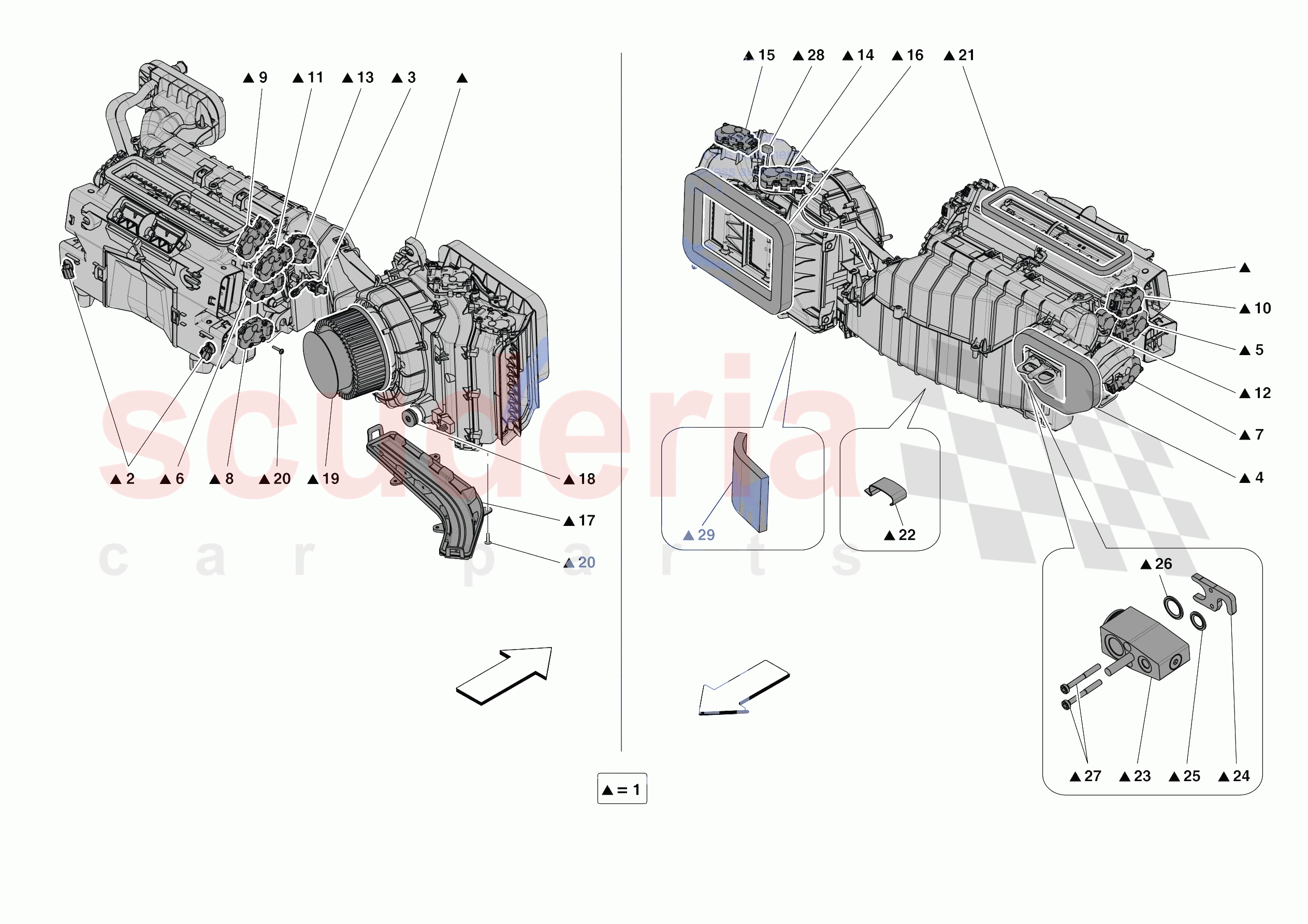 A/C SYSTEM - EVAPORATOR of Ferrari Ferrari Portofino M Europe
