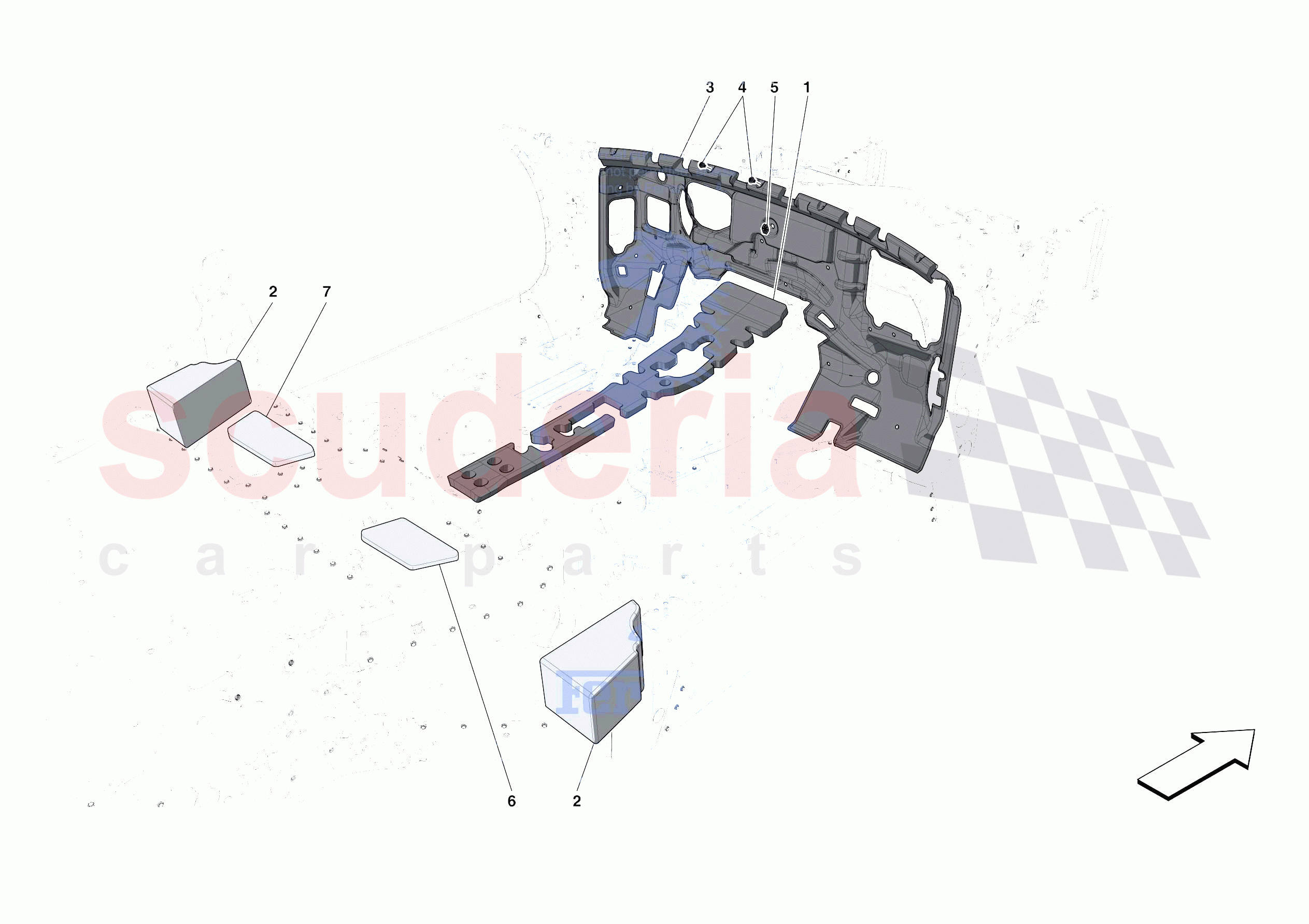 INTERNAL CABIN INSULATION of Ferrari Ferrari Portofino M USA
