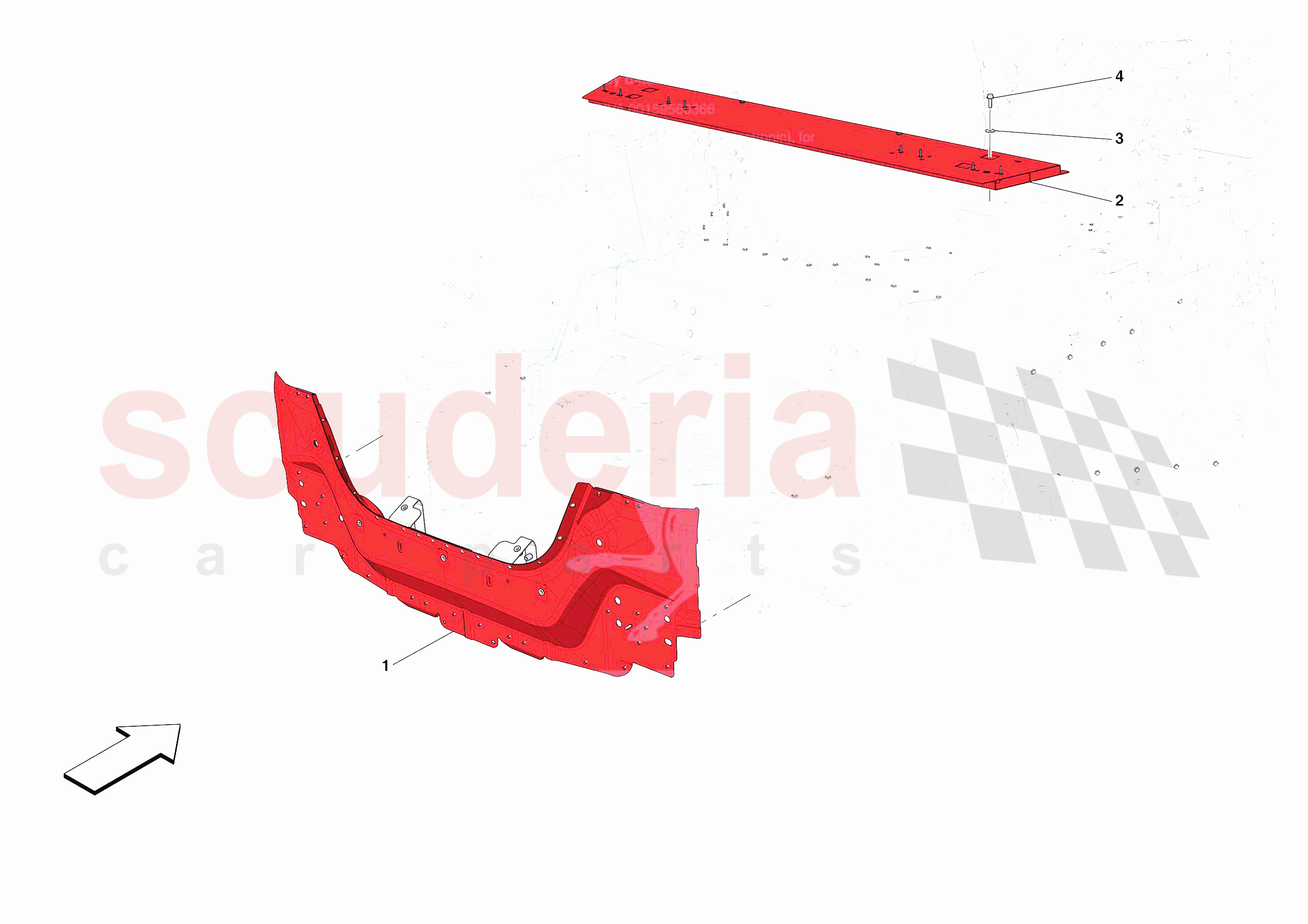 REAR SUBSTRUCTURE of Ferrari Ferrari Roma USA