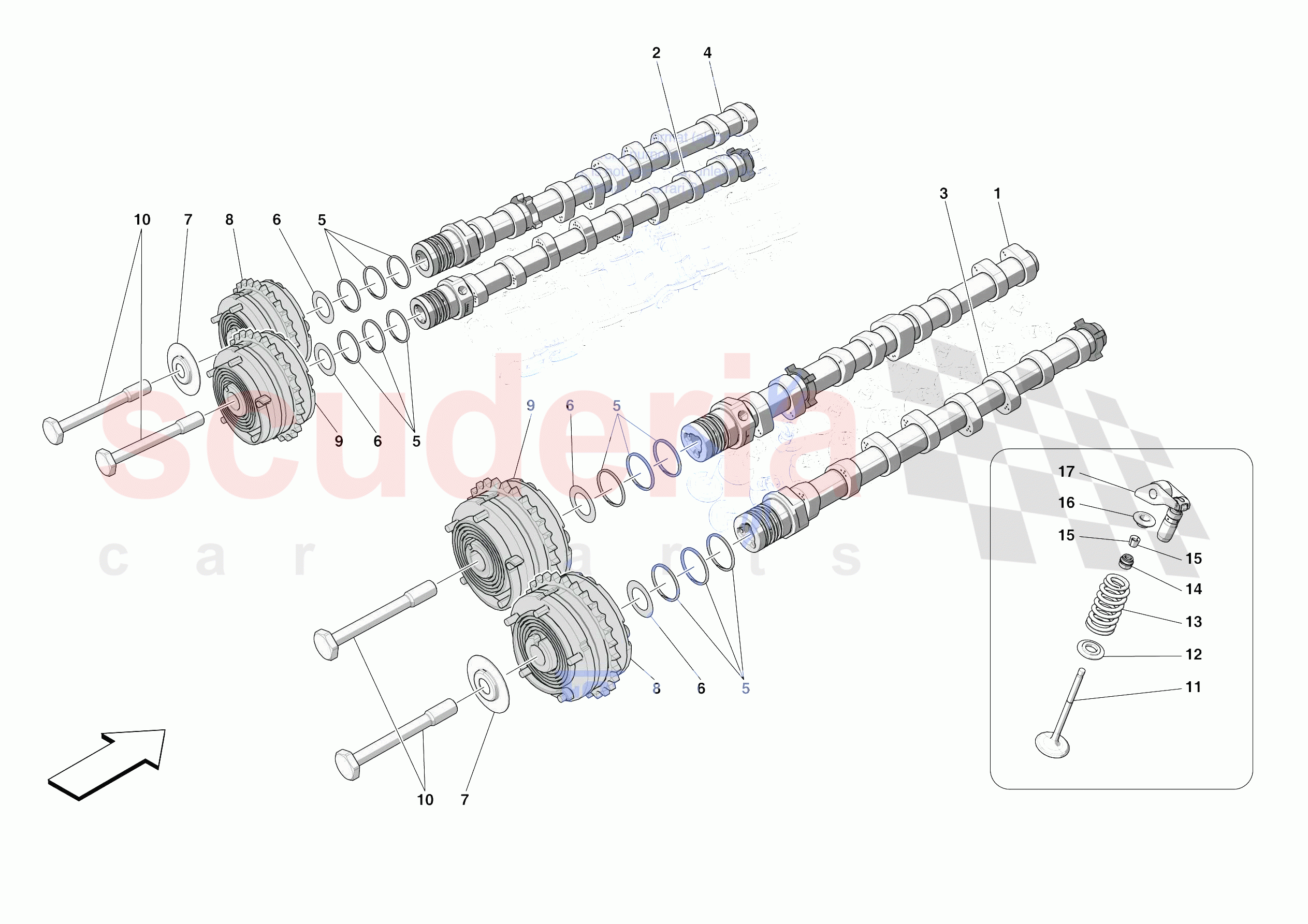 CYLINDER HEADS - TIMING of Ferrari Ferrari SF90 Spider Europe