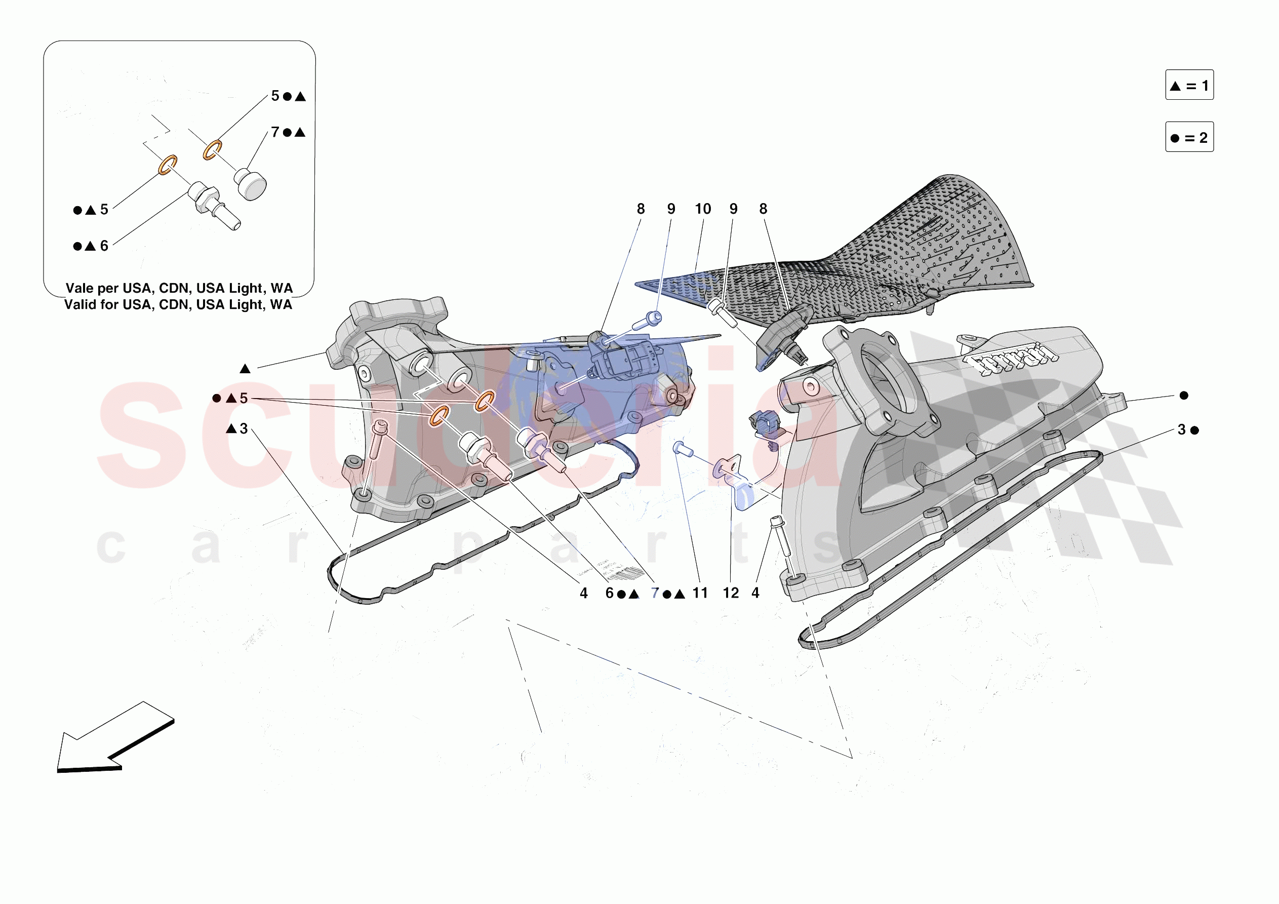 ENGINE INTAKE DUCT of Ferrari Ferrari SF90 Spider Europe