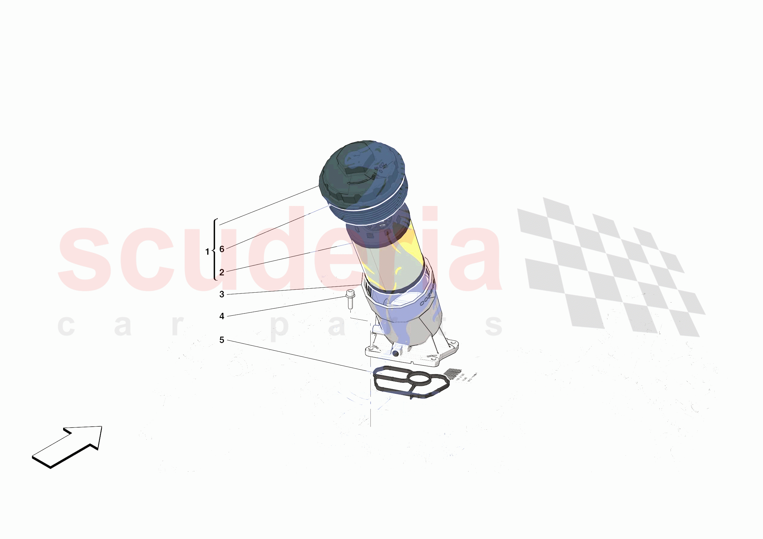 LUBRICATION FILTERS of Ferrari Ferrari SF90 Stradale Europe