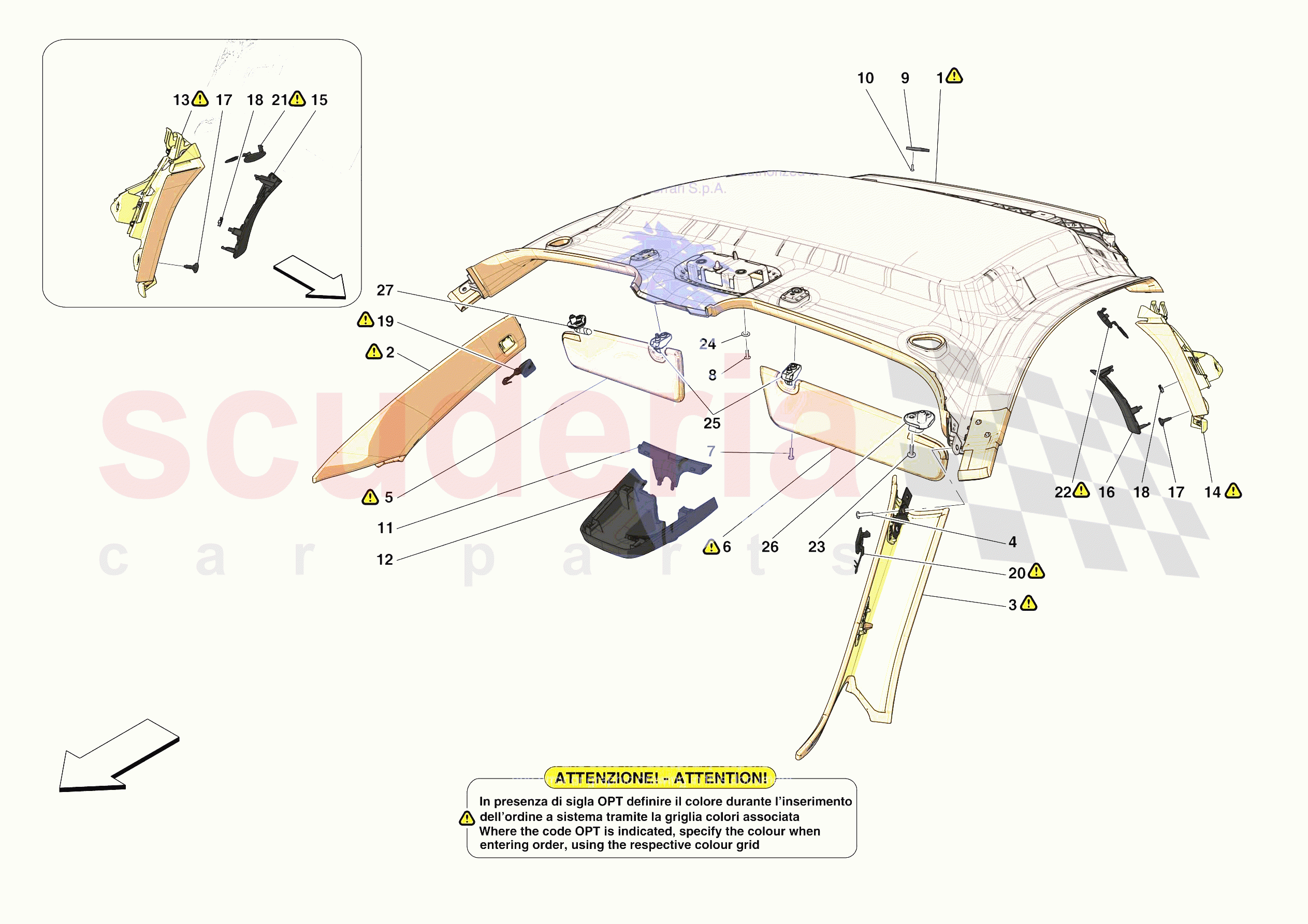 INNER TRIM (ABOVE BELTLINE) of Ferrari Ferrari SF90 Stradale USA