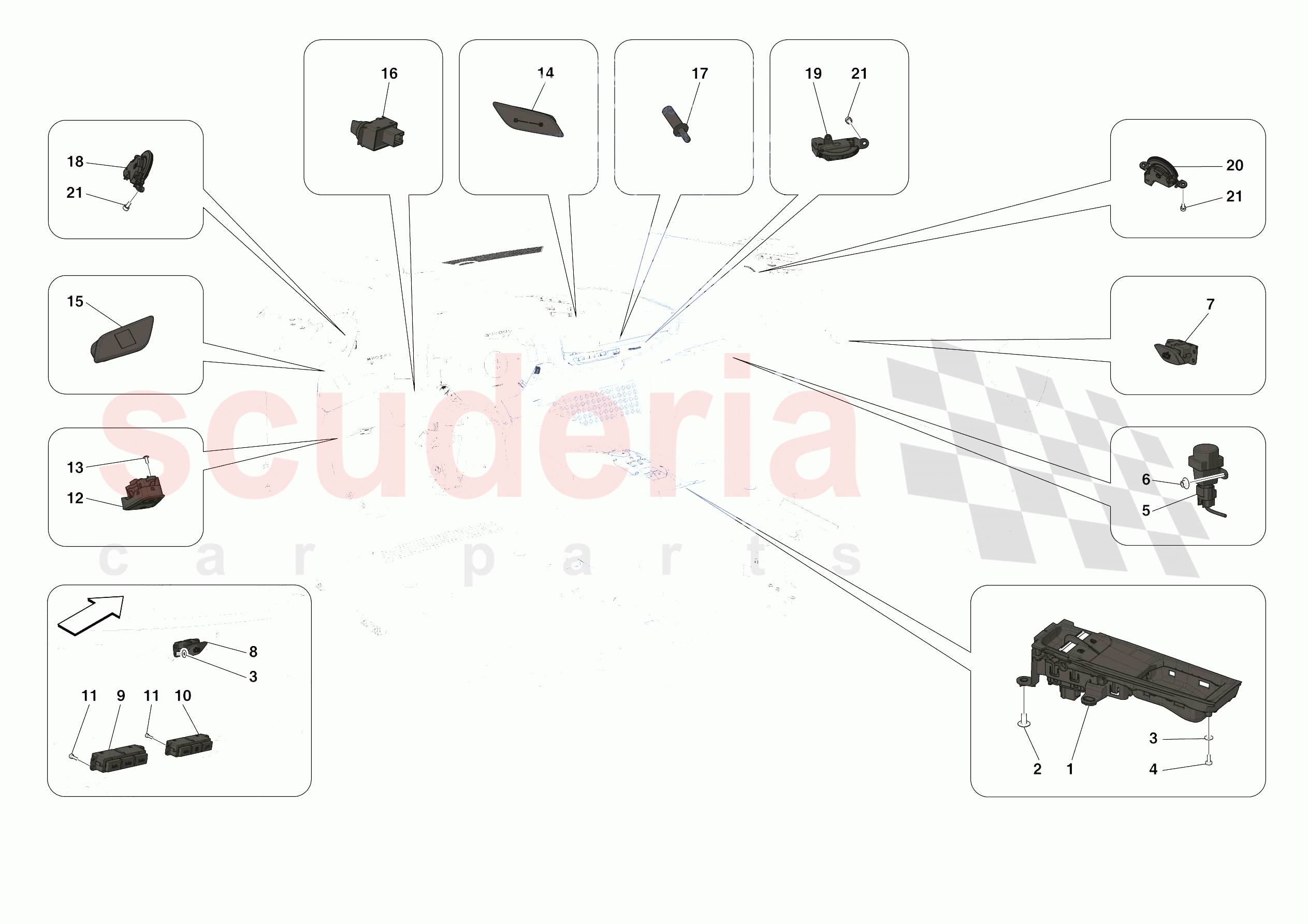OTHER ELECTRICAL CONTROLS of Ferrari Ferrari SF90 Stradale USA