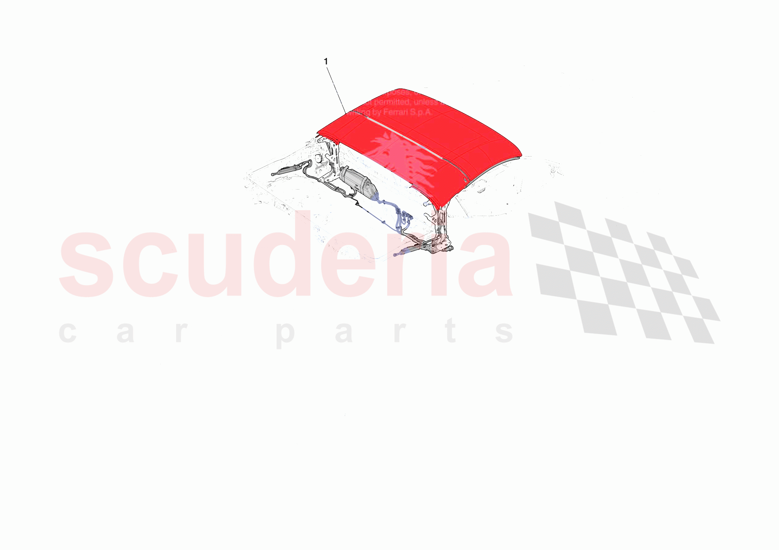 ROOF - STRUCTURE of Ferrari Ferrari SF90 XX Spider Europe