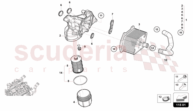 FILTER ELEMENT of Lamborghini Lamborghini Revuelto Coupe