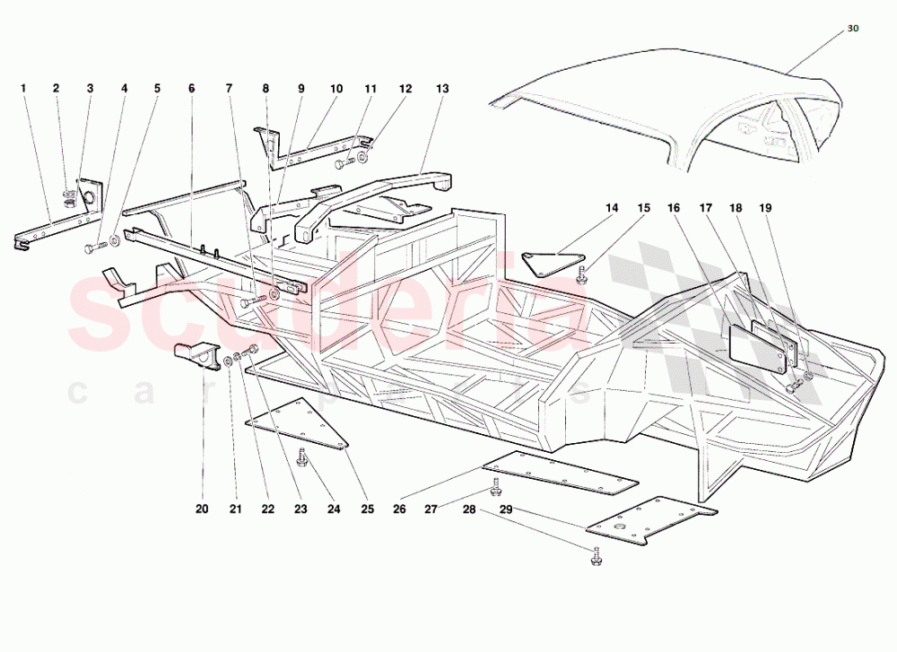 Frame Elements of Lamborghini Lamborghini Diablo (1990-1998)