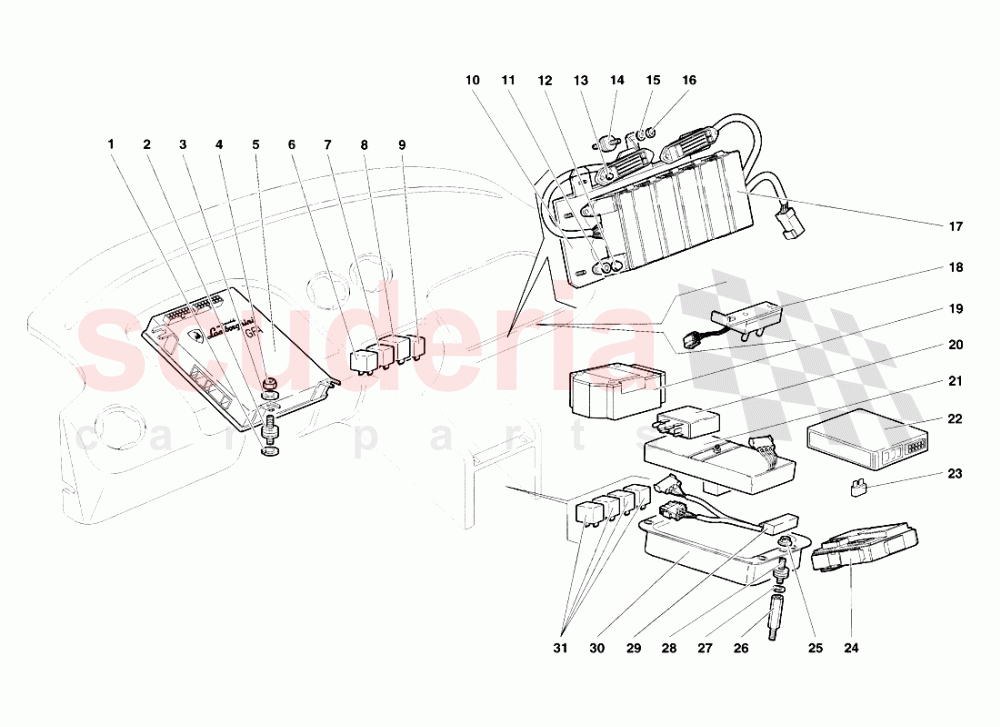 Electrical System 3 of Lamborghini Lamborghini Diablo SV (1998)