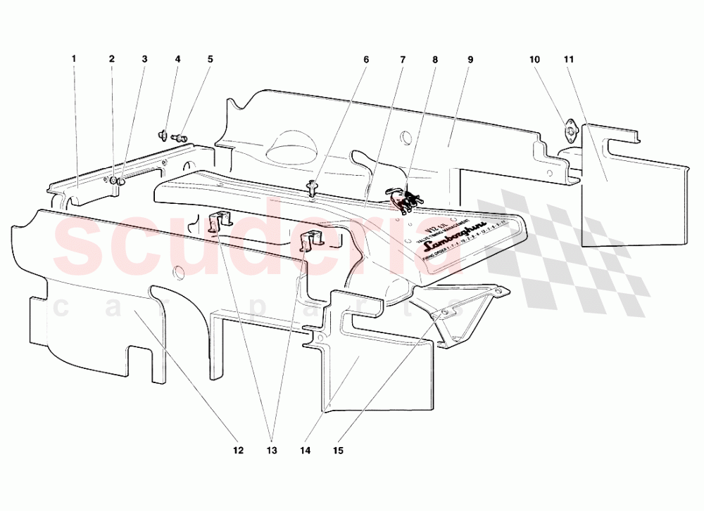 Engine Housing Panels of Lamborghini Lamborghini Diablo SV (1998)