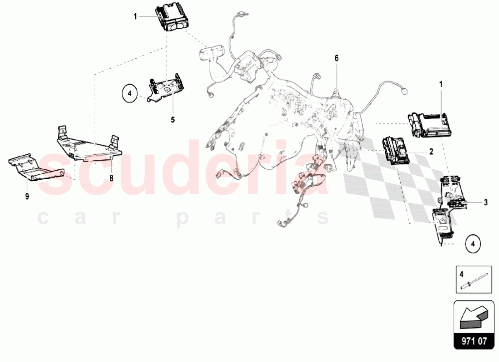 Electrical System 2 of Lamborghini Lamborghini Huracan LP640 Performante Coupe