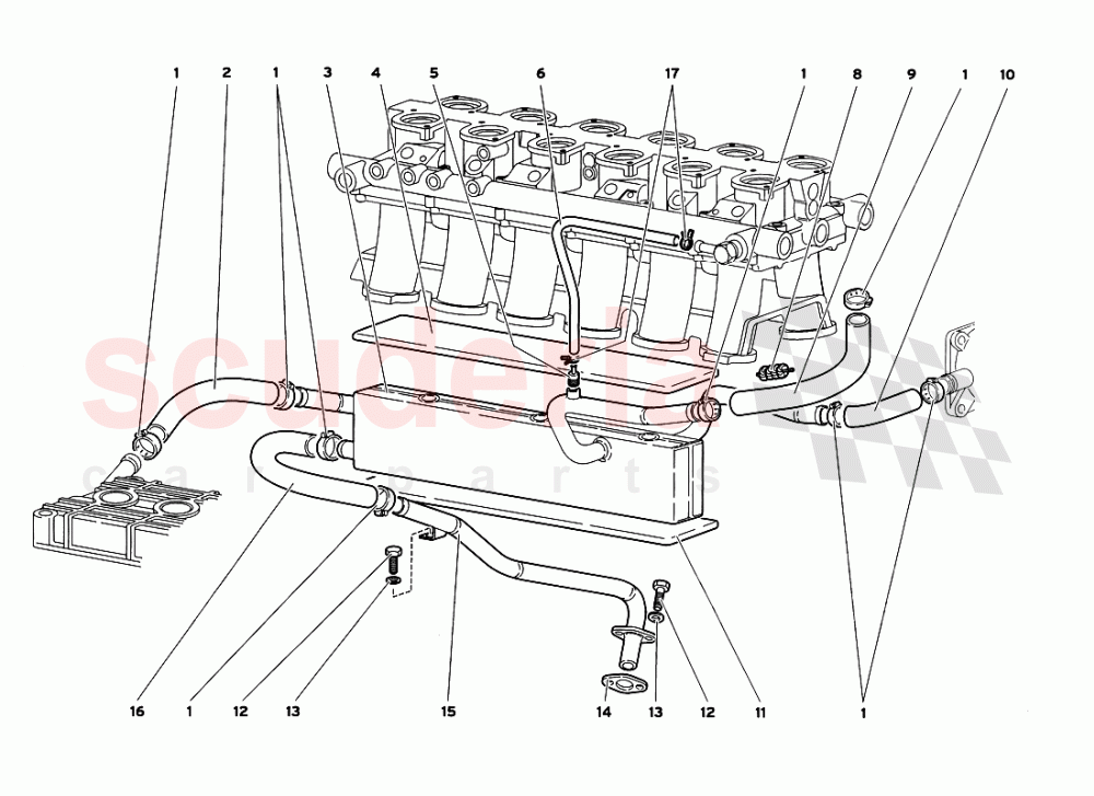 Engine Oil Breathing System of Lamborghini Lamborghini Diablo GT (1999-2000)