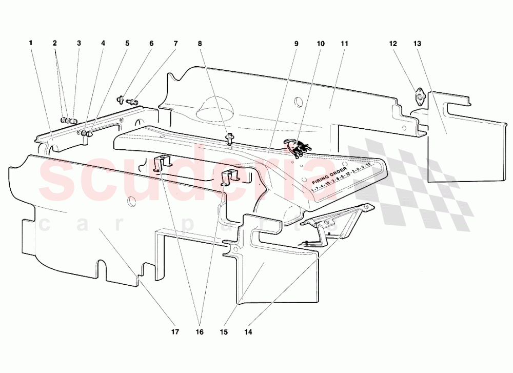 Engine Housing Panels of Lamborghini Lamborghini Diablo SE30 (1993-1995)