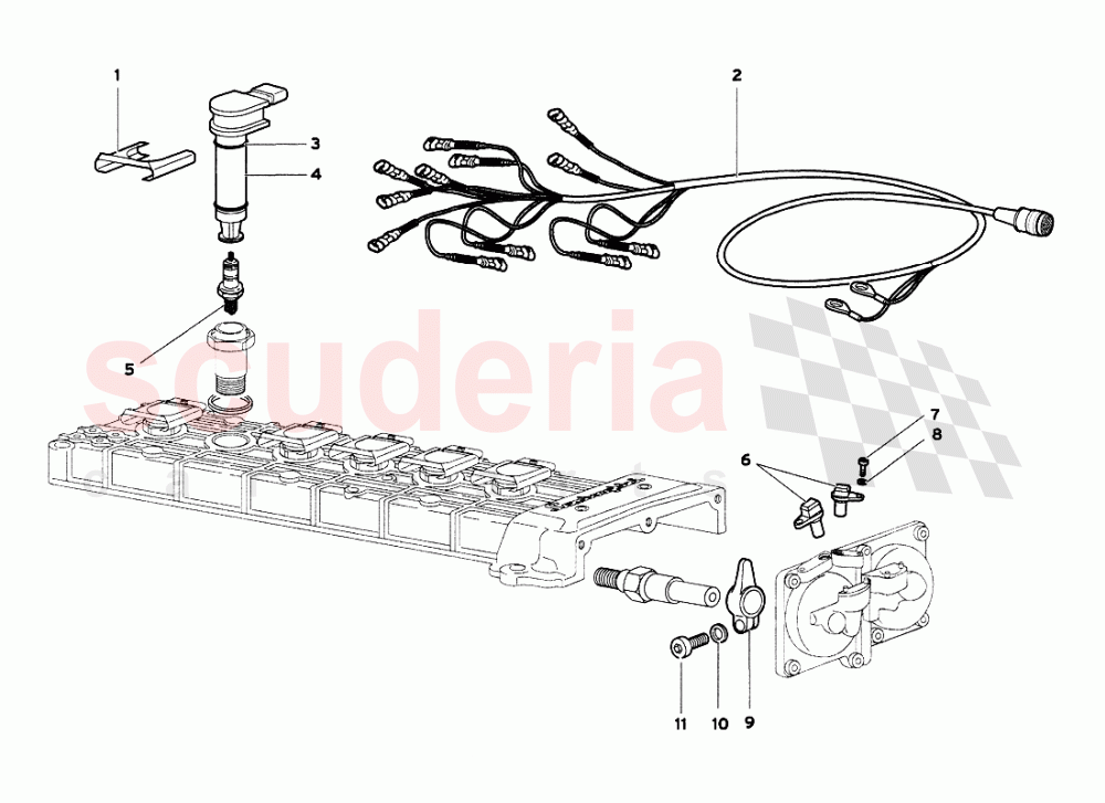 Phase Sensors and Electrical Components of Lamborghini Lamborghini Diablo VT 6.0 (2000-2001)
