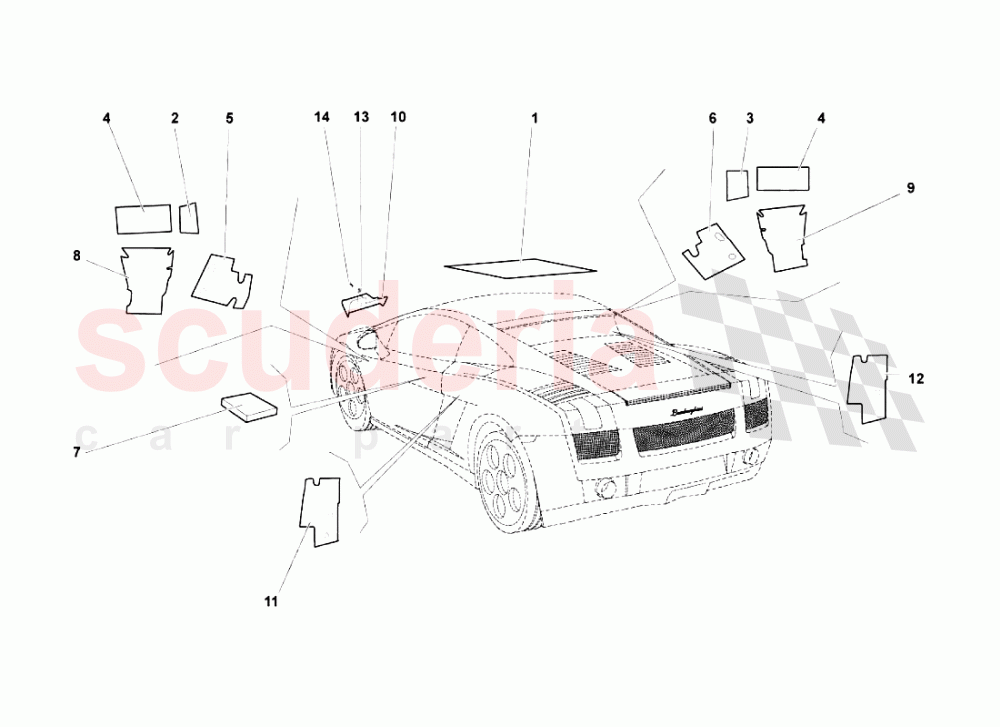 Insulations And Soundproofing 1 of Lamborghini Lamborghini Gallardo Superleggera