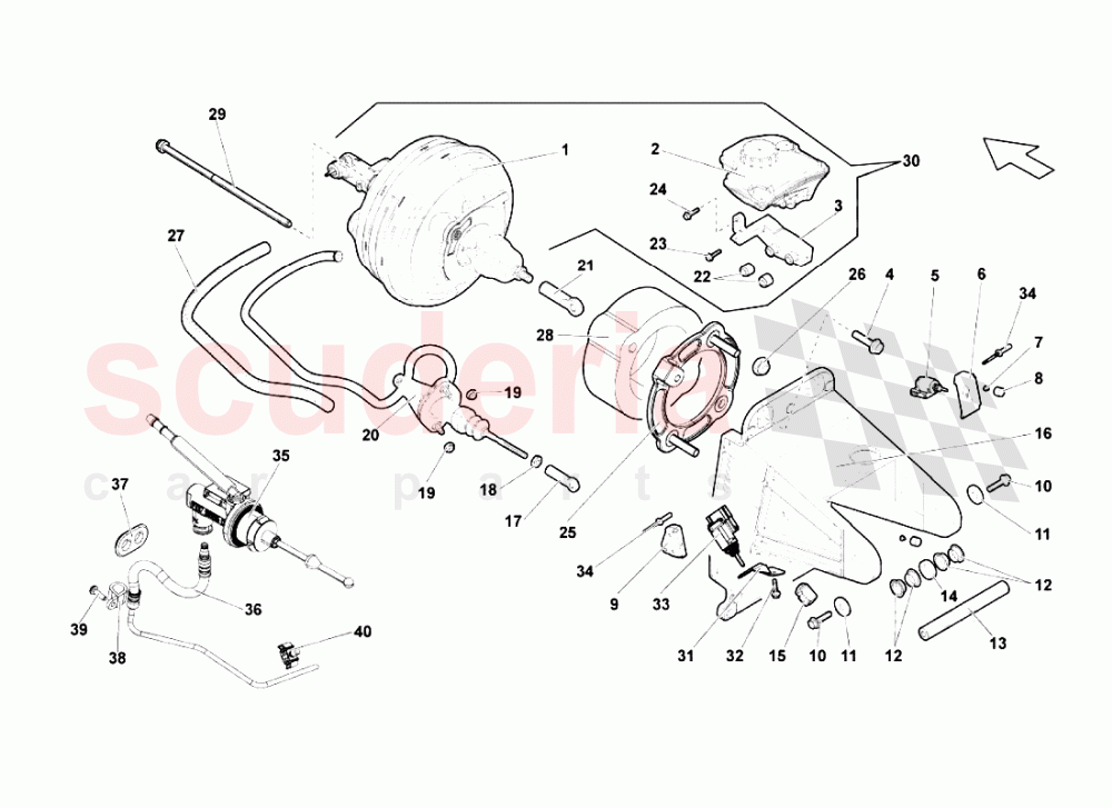 Power Brake (Manual) of Lamborghini Lamborghini Gallardo Superleggera