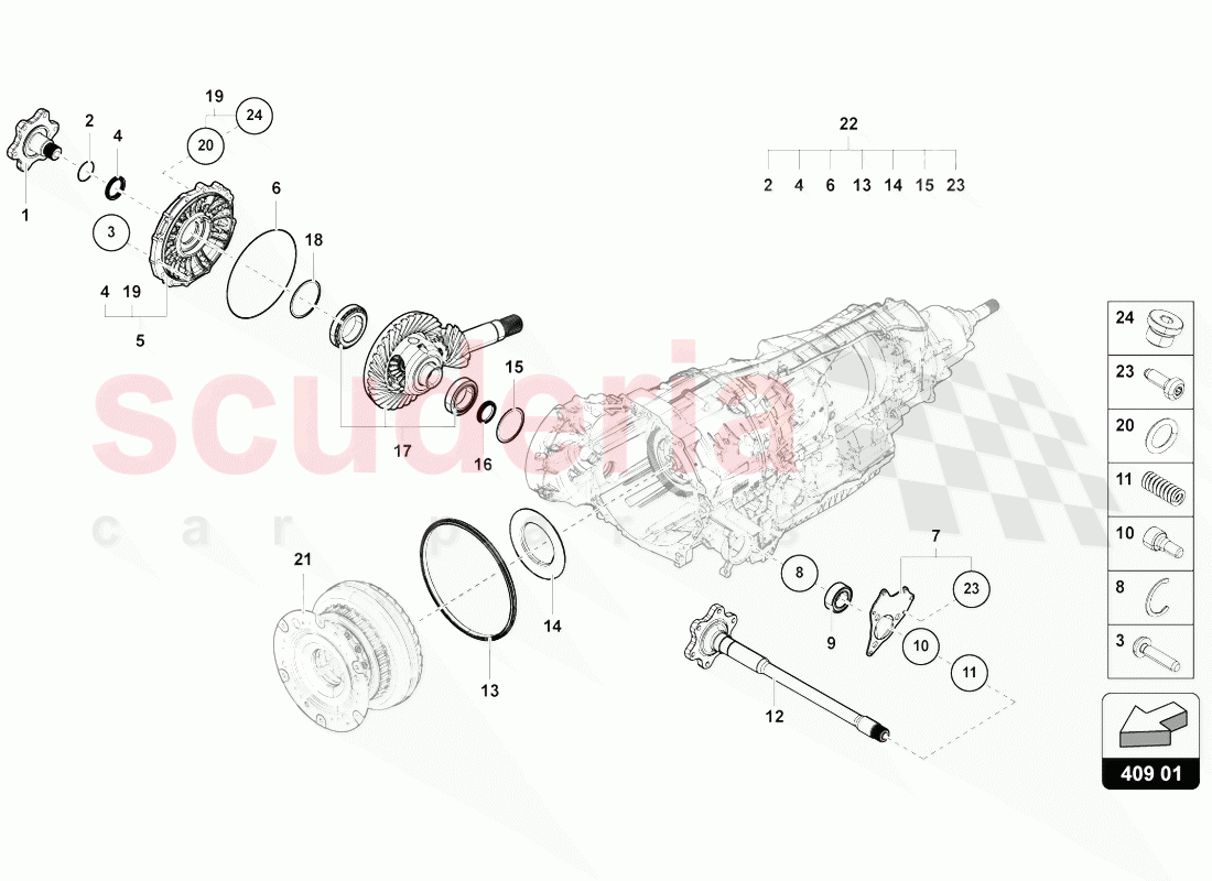 DIFFERENTIAL of Lamborghini Lamborghini Urus (2018-2019)
