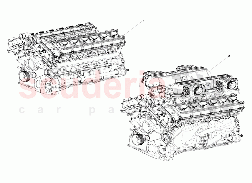 Engine Assembly of Lamborghini Lamborghini Murcielago LP670