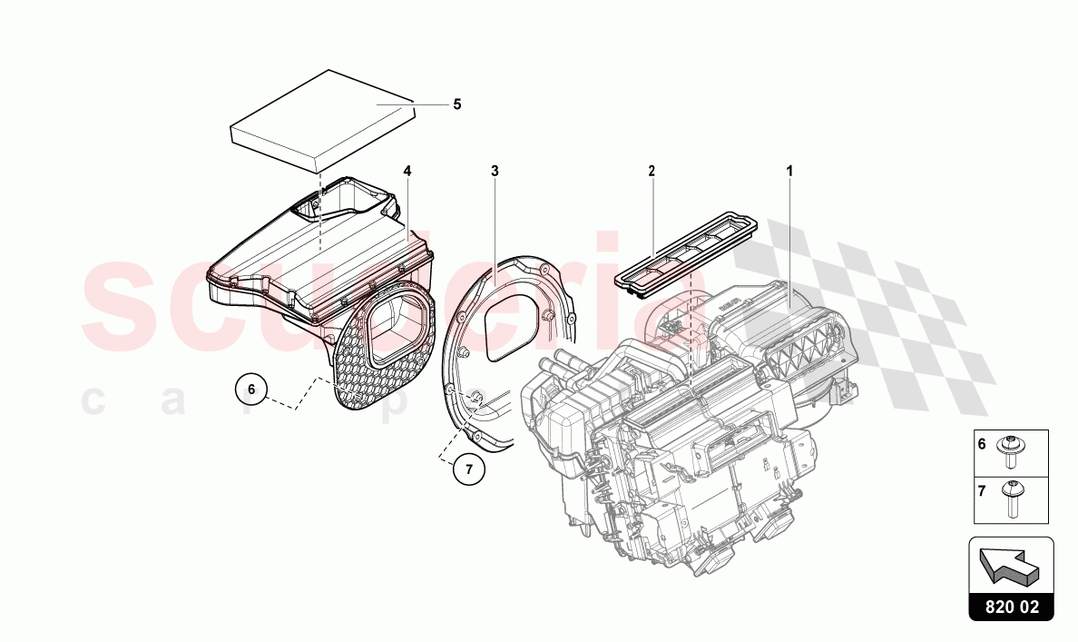 AIR CONDITIONING of Lamborghini Lamborghini Aventador LP780 Ultimae