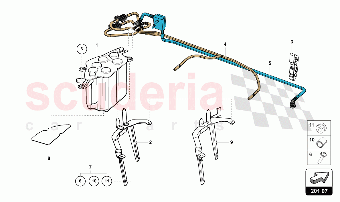 ACTIVATED CARBON FILTER SYSTEM of Lamborghini Lamborghini Aventador LP780 Ultimae Roadster