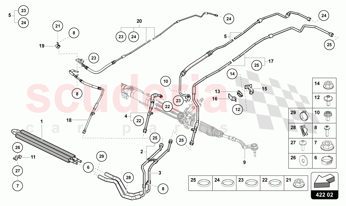 POWER STEERING of Lamborghini Lamborghini Aventador LP780 Ultimae Roadster