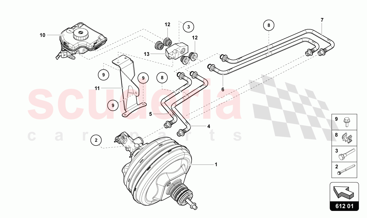 BRAKE SERVO of Lamborghini Lamborghini Aventador LP780 Ultimae Roadster