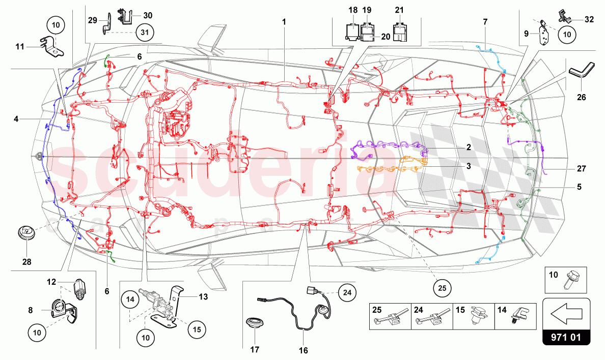 ELECTRICS of Lamborghini Lamborghini Aventador LP780 Ultimae Roadster