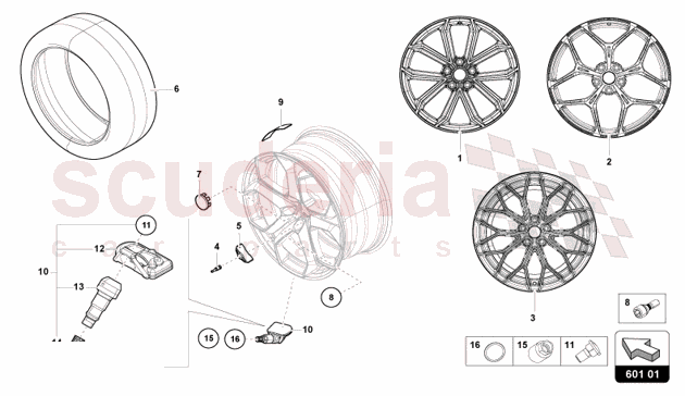 WHEELS/TYRES of Lamborghini Lamborghini Revuelto Coupe