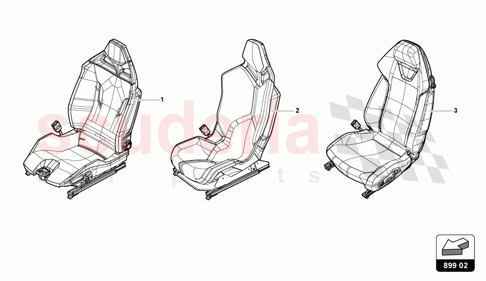 SEAT, COMPLETE of Lamborghini Lamborghini Huracan Evo Spyder 2WD