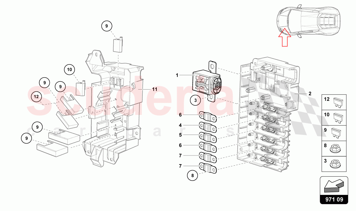 FUSES of Lamborghini Lamborghini Huracan STO