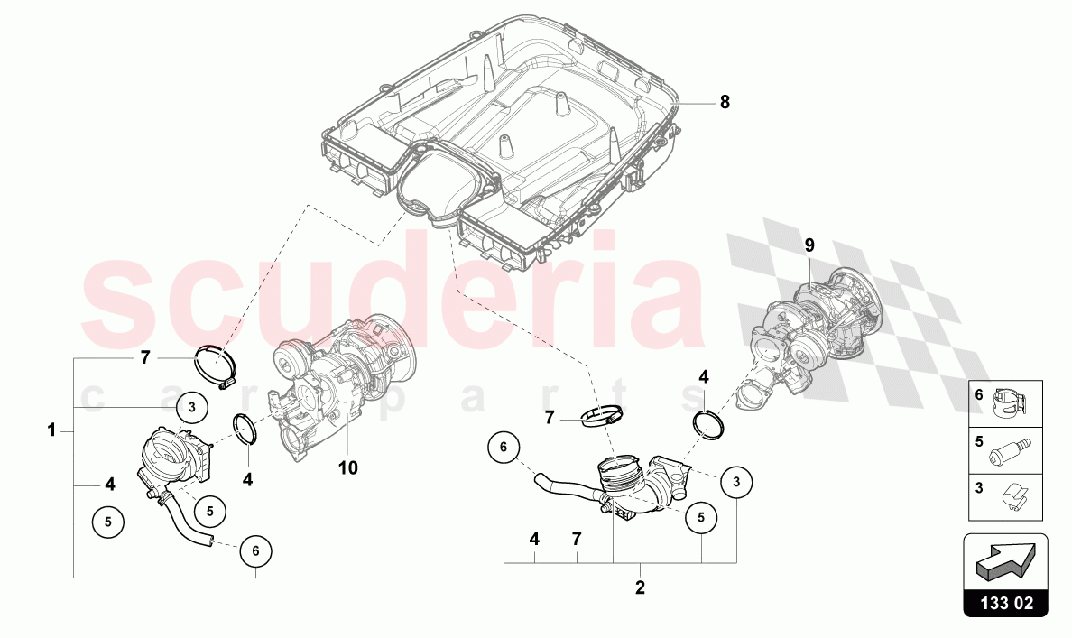 INTAKE CONNECTION of Lamborghini Lamborghini Urus S