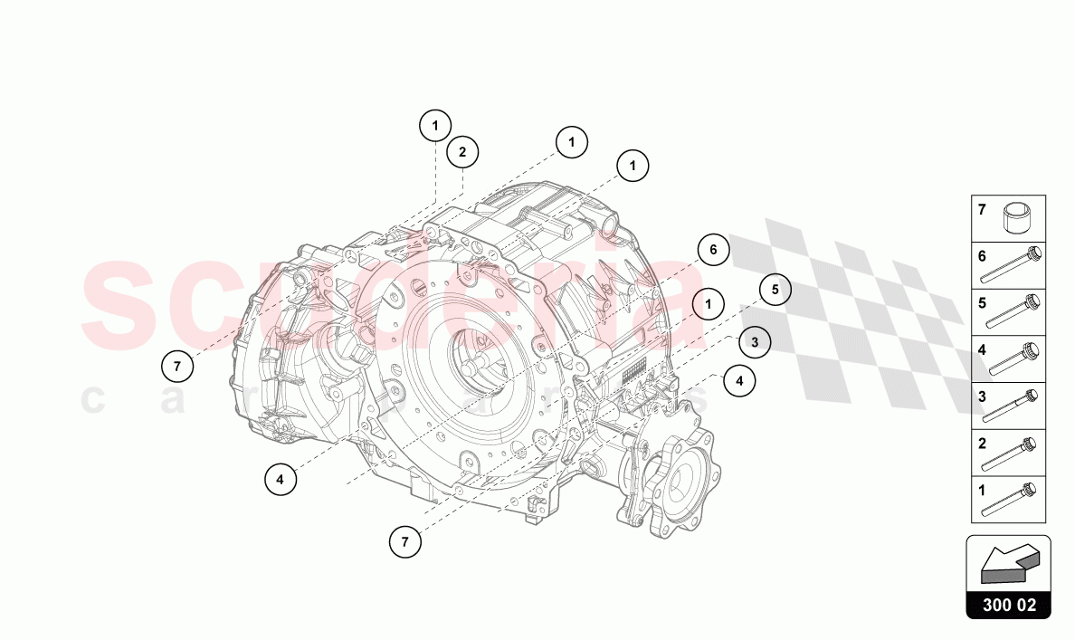 ASSEMBLY PARTS FOR ENGINE AND GEARBOX 4.0 LTR. of Lamborghini Lamborghini Urus S