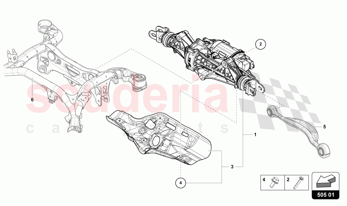 STEERING GEAR of Lamborghini Lamborghini Urus S