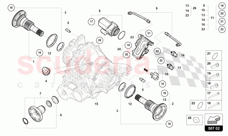 FOR REAR AXLE DIFFERENTIAL of Lamborghini Lamborghini Urus S