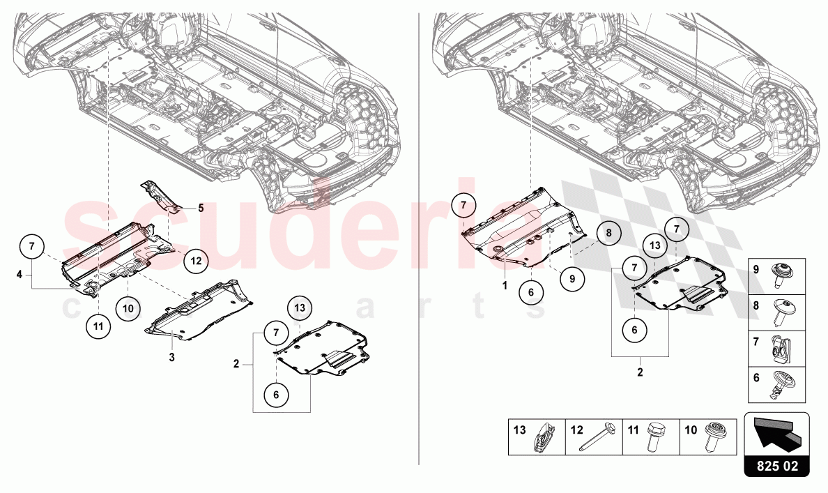 UNDERBODY TRIM of Lamborghini Lamborghini Urus S