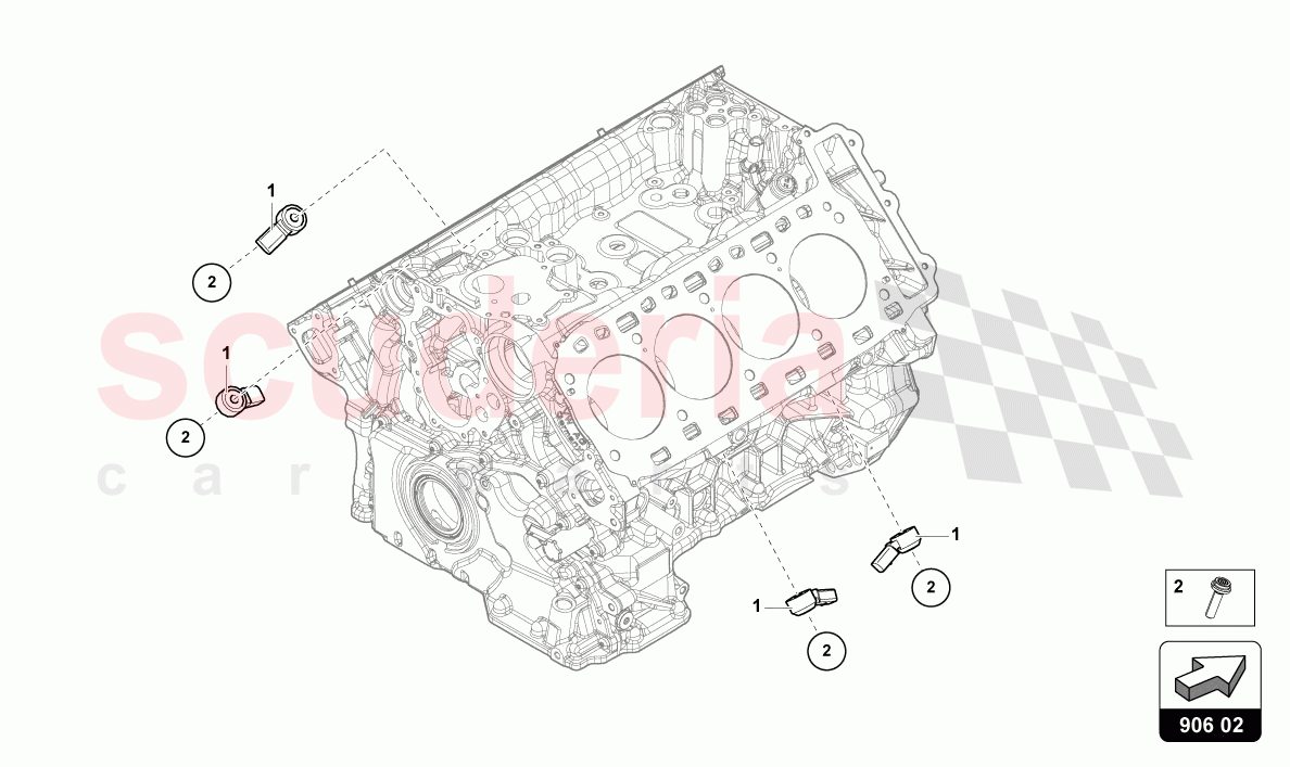 KNOCK SENSOR of Lamborghini Lamborghini Urus S