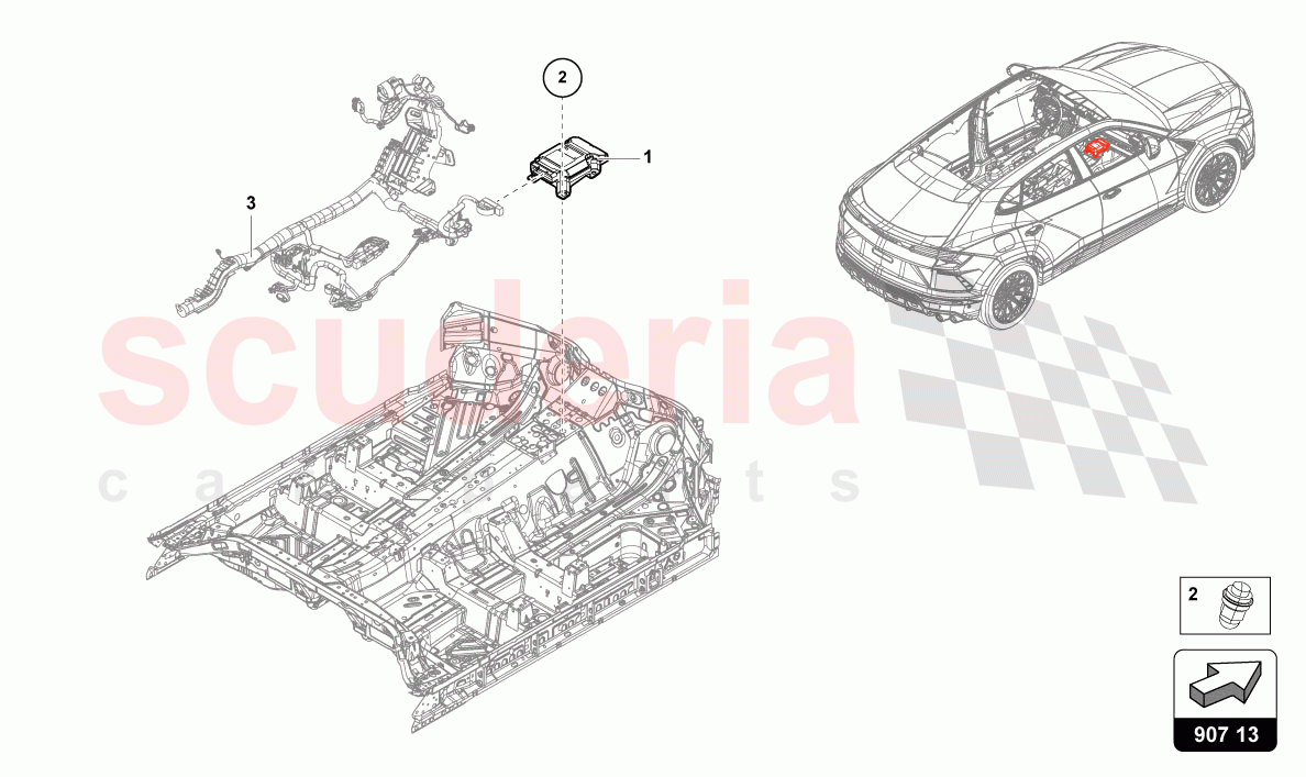 CONTROL UNIT FOR CHASSIS of Lamborghini Lamborghini Urus S