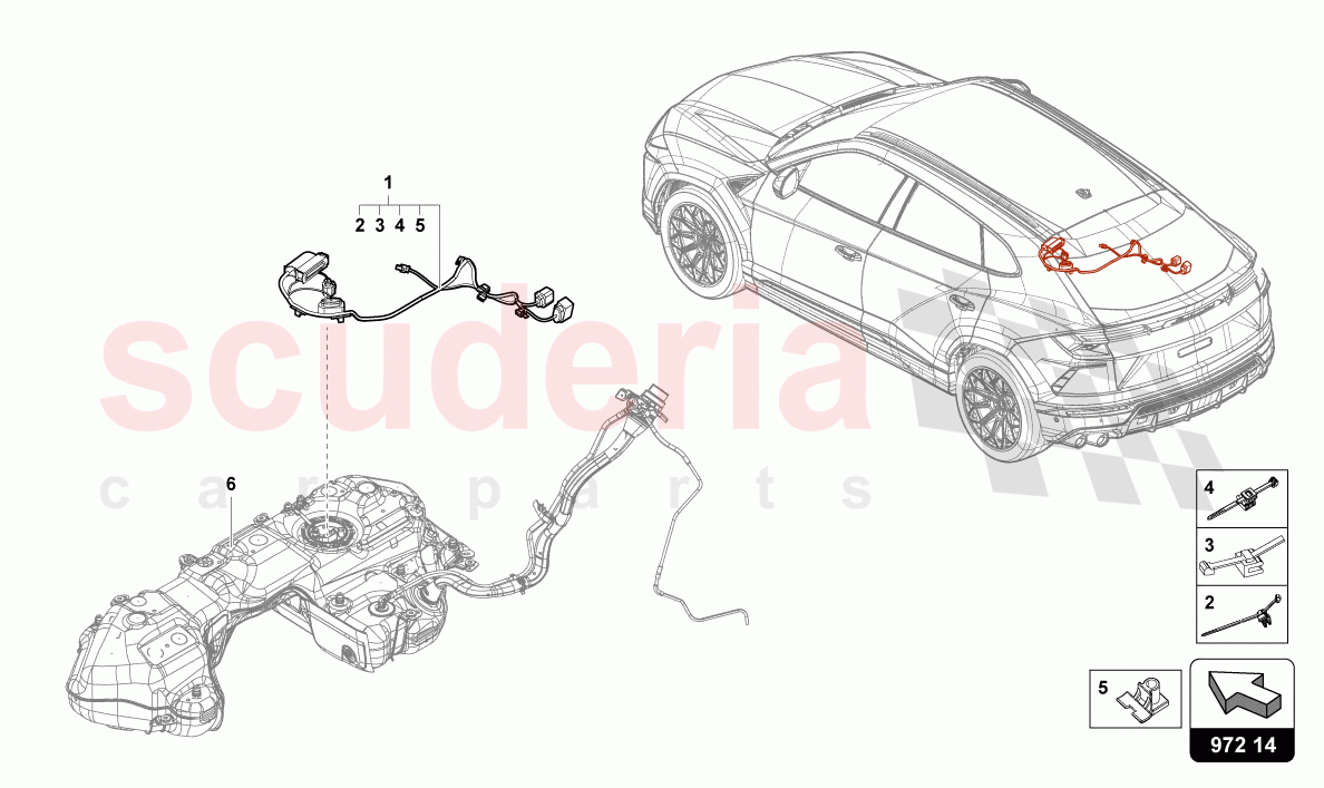 WIRING SET FOR FUEL TANK of Lamborghini Lamborghini Urus S
