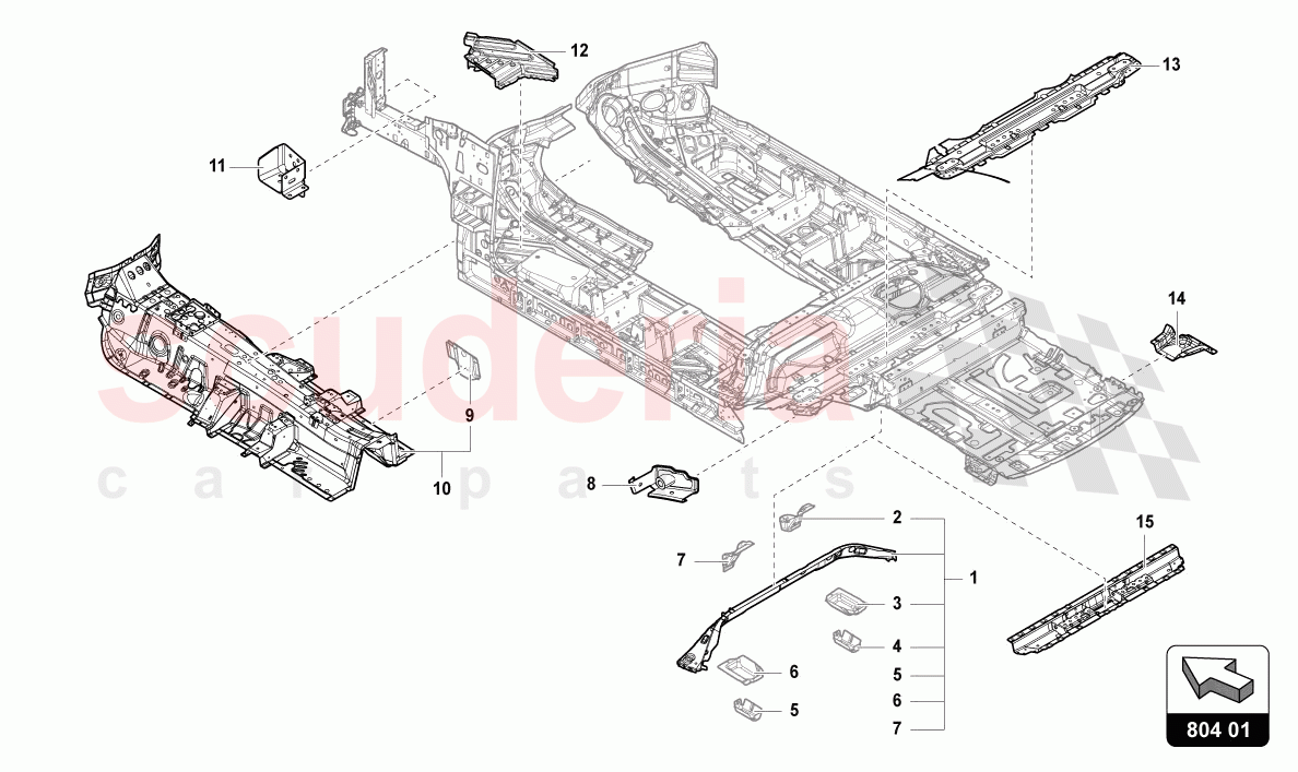 UNDERBODY of Lamborghini Lamborghini Urus (2019-2022)