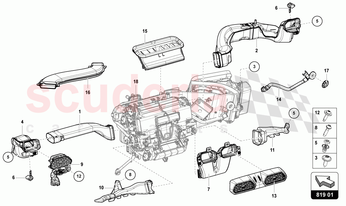 VENT of Lamborghini Lamborghini Urus (2019-2022)