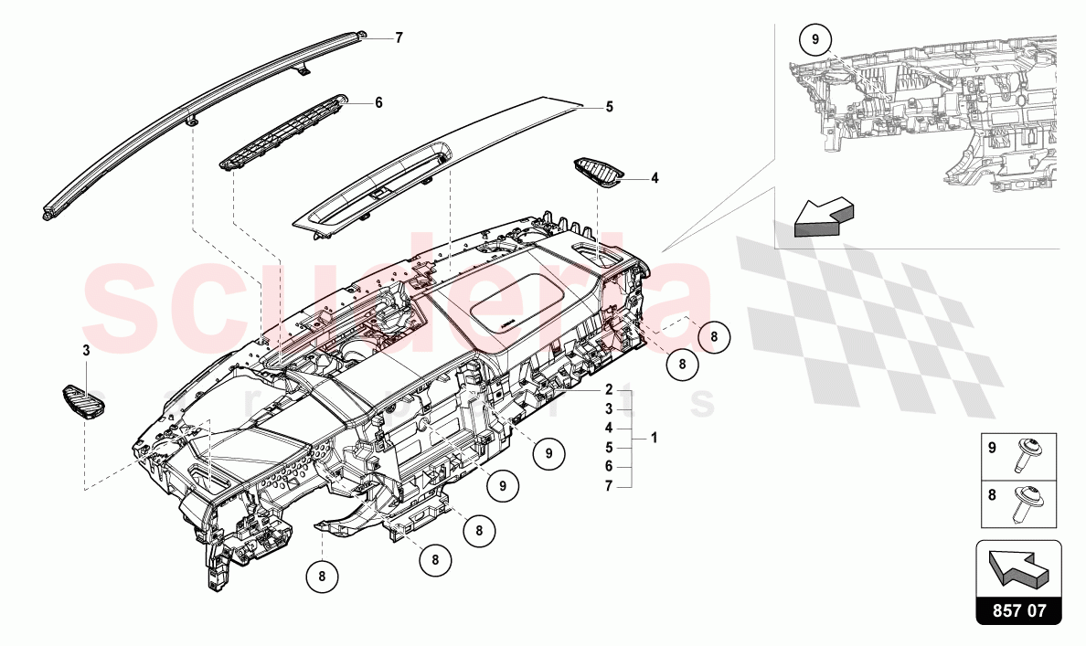INSTRUMENT PANEL of Lamborghini Lamborghini Urus (2019-2022)