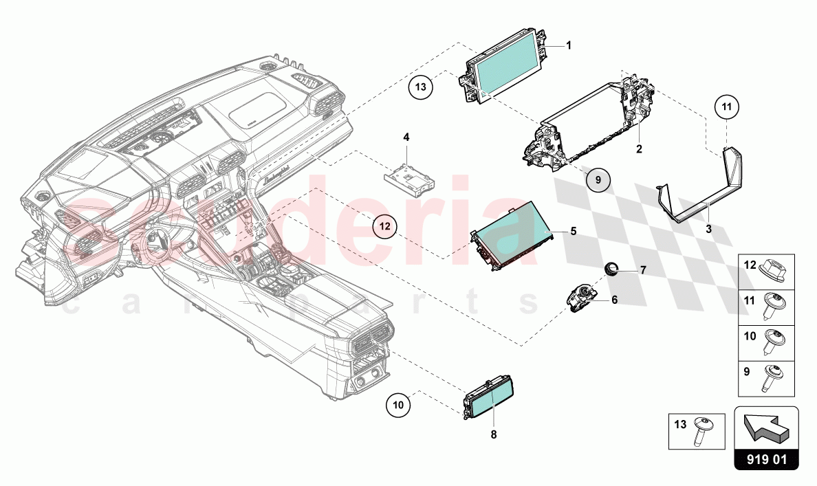 MULTIMEDIA EQUIPMENT of Lamborghini Lamborghini Urus (2019-2022)