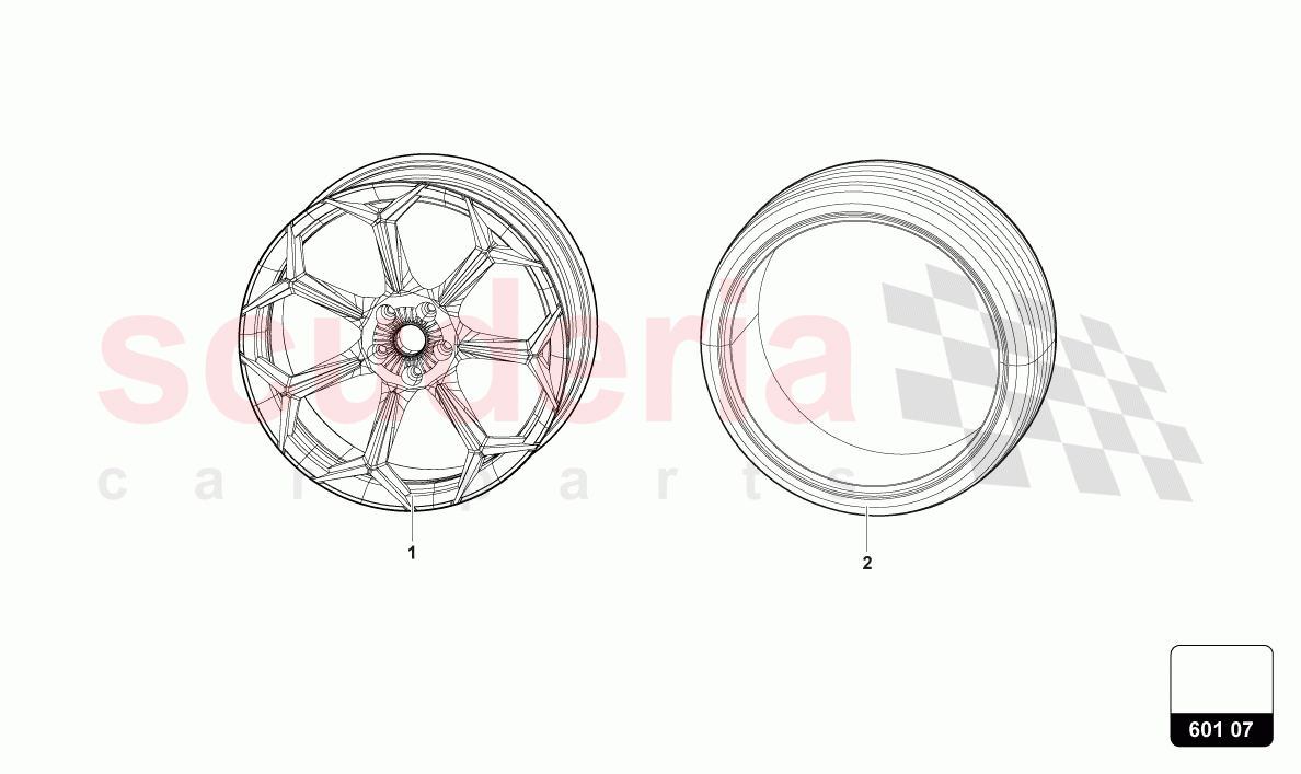 WHEELS/TYRES 23" of Lamborghini Lamborghini Urus Performante