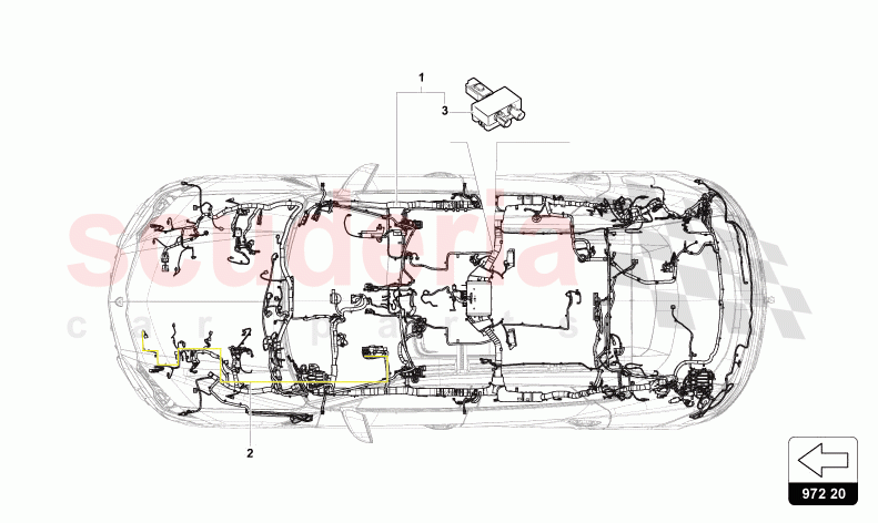 WIRING HARNESS FOR INTERIOR of Lamborghini Lamborghini Urus Performante