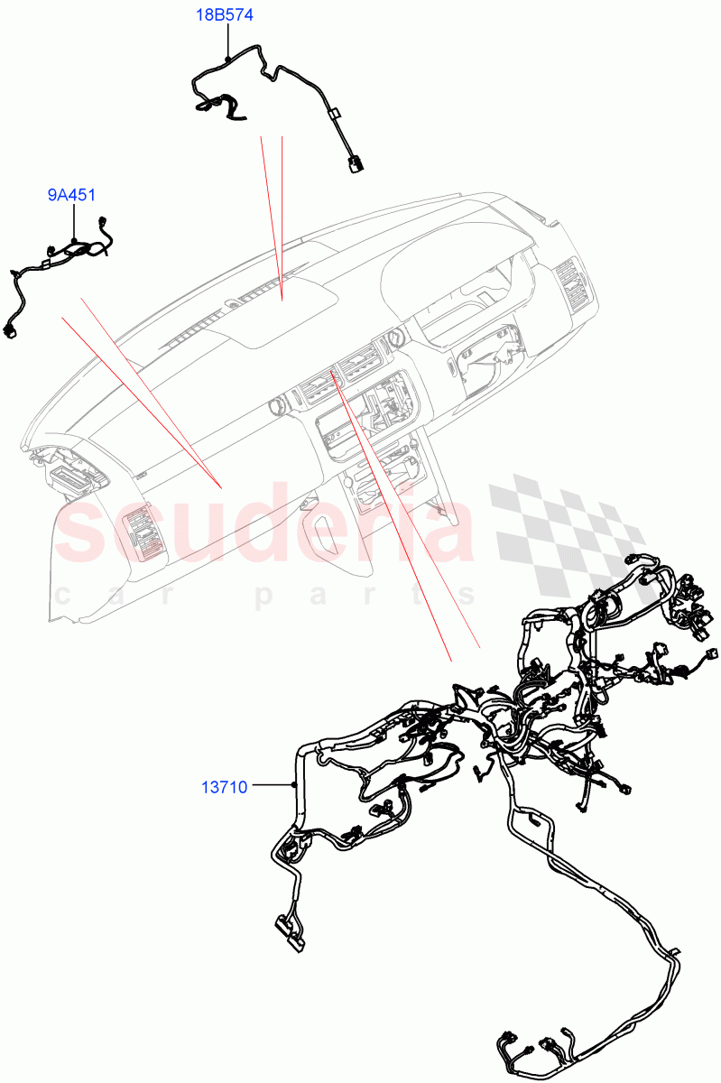 Electrical Wiring - Engine And Dash(Facia)((V)FROMKA000001) of Land Rover Land Rover Range Rover (2012-2021) [3.0 I6 Turbo Petrol AJ20P6]