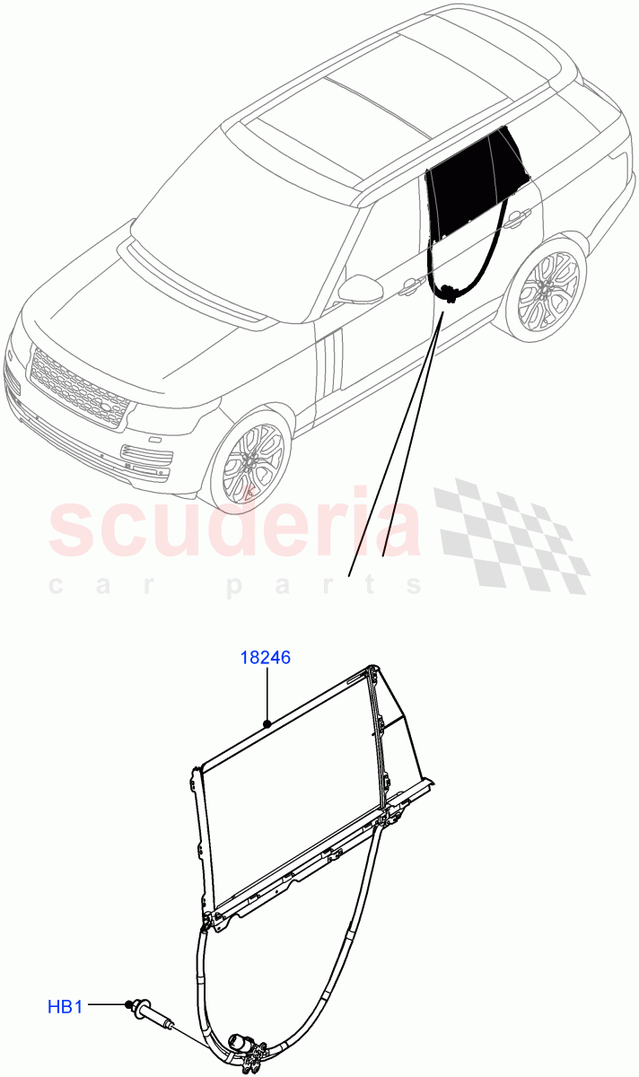 Rear Door Glass And Window Controls(Long Wheelbase) of Land Rover Land Rover Range Rover (2012-2021) [2.0 Turbo Petrol AJ200P]